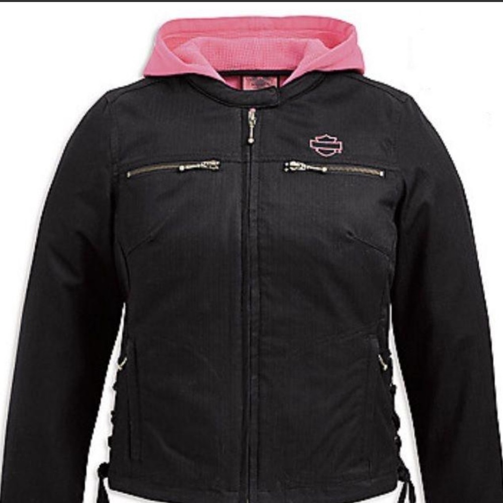 HARLEY DAVIDSON WOMEN'S PINK LABEL 3-IN-1 CASUAL JACKET WITH VEST - Picture 3 of 16